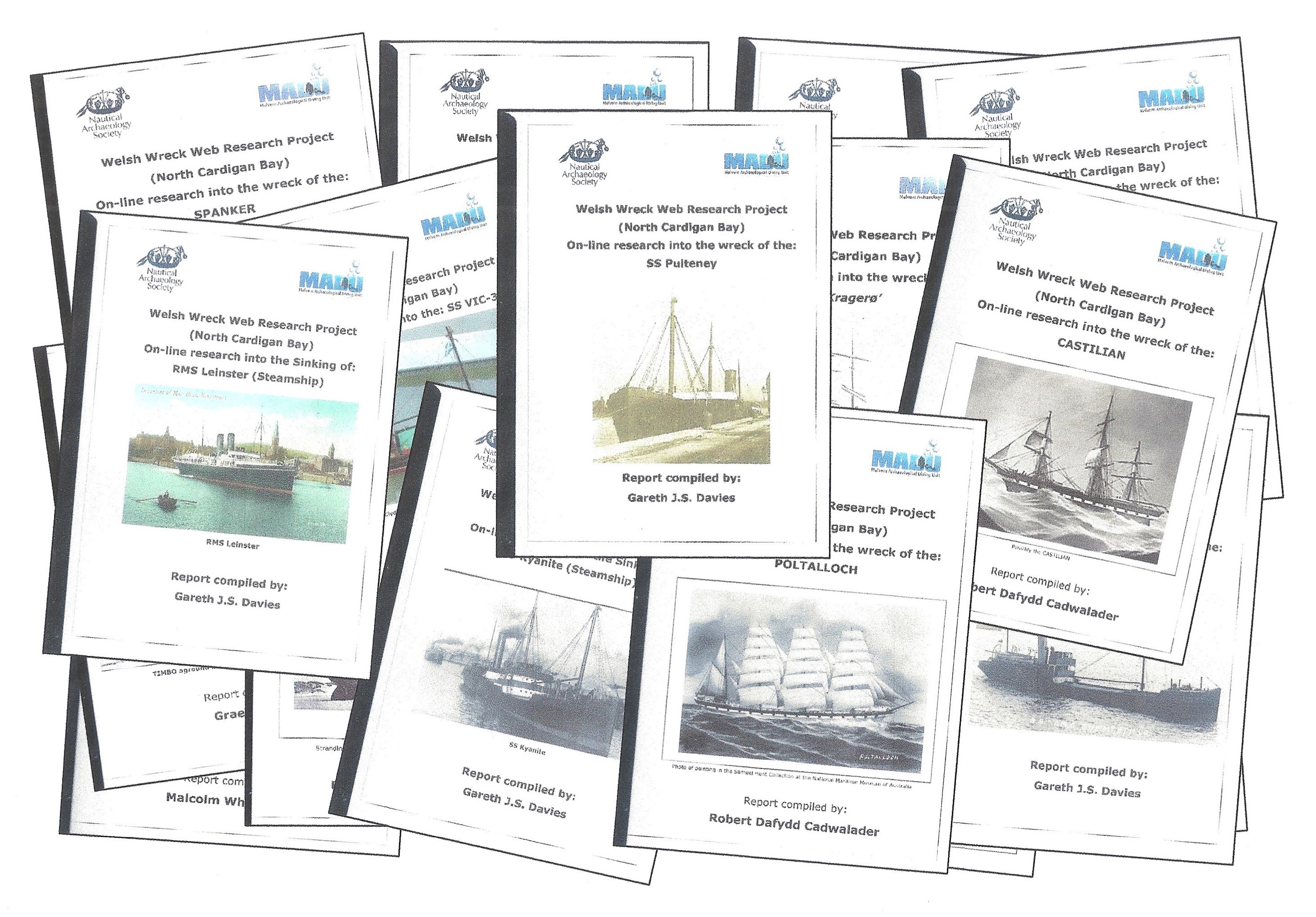 Example of some of the reports submitted